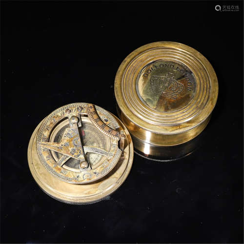 Ancient sundial compass