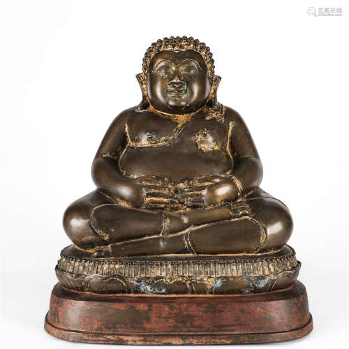 Qing Dynasty, Copper statue of big belly buddha