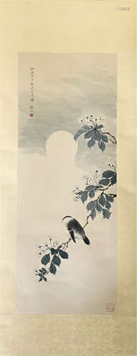 Chinese scroll painting, by Pan Jingshu