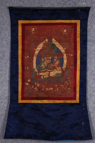 Thangka of wealth buddha