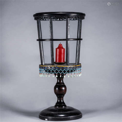 19th century redwood lampshades