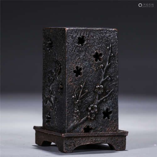 Qing Dynasty, Copper carving incense burner