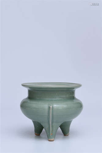 Lavender grey glaze Ge style porcelain censer