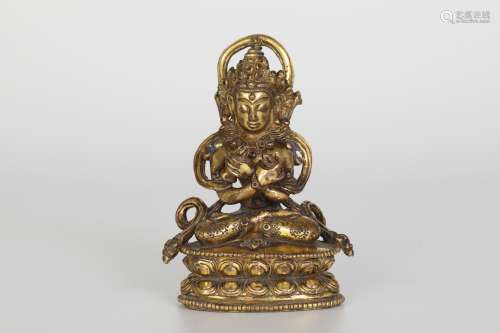 16th century Gilt bronze Buddha