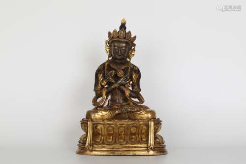 17th century Gilt bronze Buddha