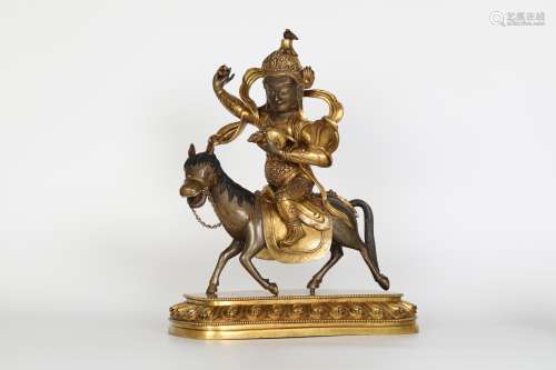 18th century gilt bronze Buddha