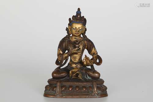 18th century gilt bronze Buddha