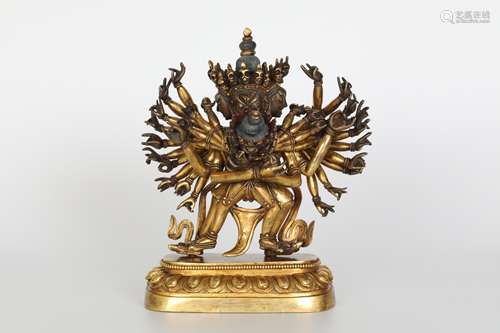 16th century gilt bronze guardian