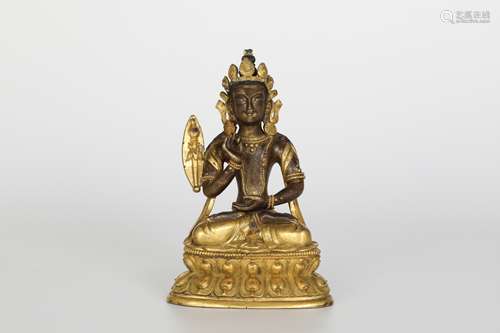 18th century gilt bronze Buddha