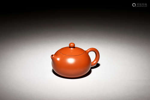 YIXING ZISHA ROUNDED TEAPOT