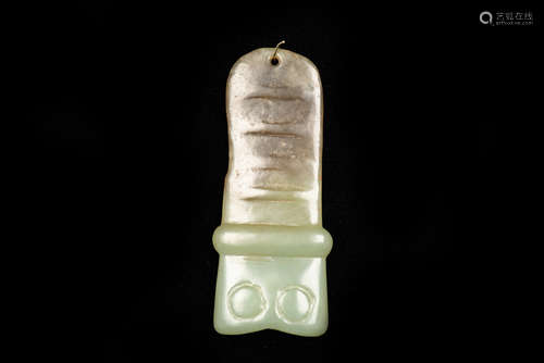 HONGSHAN CULTURE JADE CARVED ORNAMENT