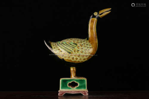 SANCAI BIRD SHAPED VESSEL