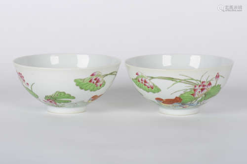 TWO FAMILLE ROSE PORCELAINS