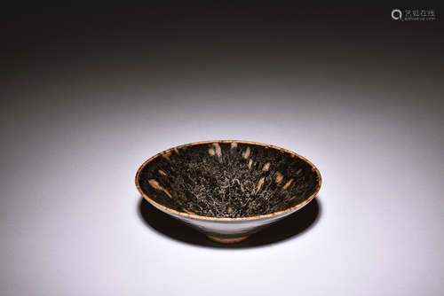 JIZHOU WARE BLACK GLAZED CONICAL BOWL