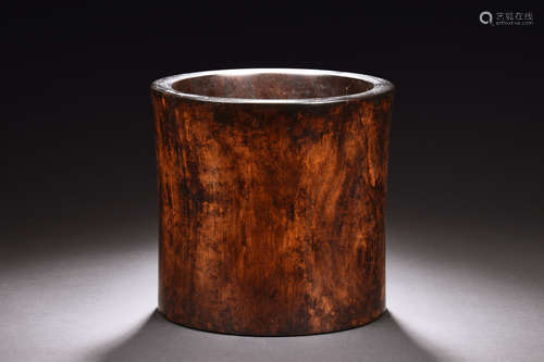 HUANGHUALI WOOD BRUSH POT