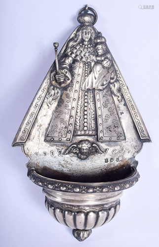 A RARE 19TH CENTURY EUROPEAN SILVER FONT mod…