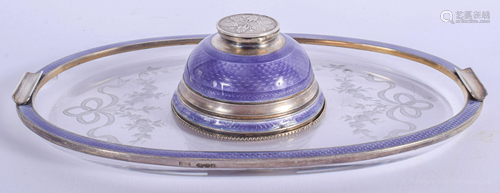 A LOVELY EARLY 20TH CENTURY SILVER AND ENAM…