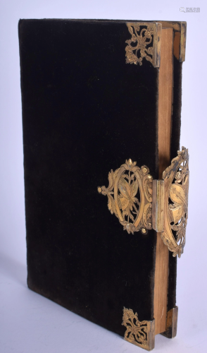 AN ANTIQUE GOLD MOUNTED BOOK dated 185…