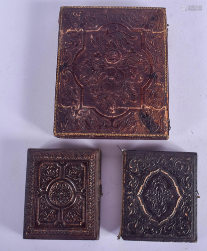 THREE ANTIQUE DAGUERREOTYPES. (3)