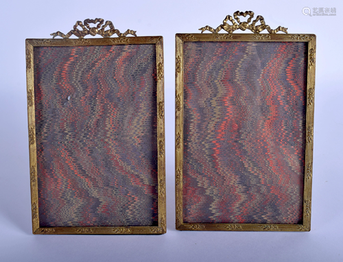 A PAIR OF ANTIQUE FRENCH EMPIRE FRAMES. 16 …