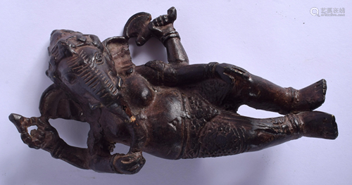 A 19TH CENTURY INDIAN BRONZE FIGURE OF …