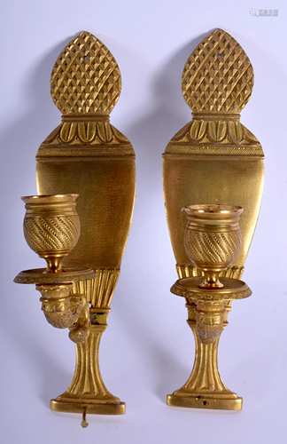 A PAIR OF 19TH CENTURY FRENCH EMPIRE BR…