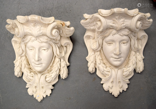 A PAIR OF ART NOUVEAU TYPE GARDEN WA…