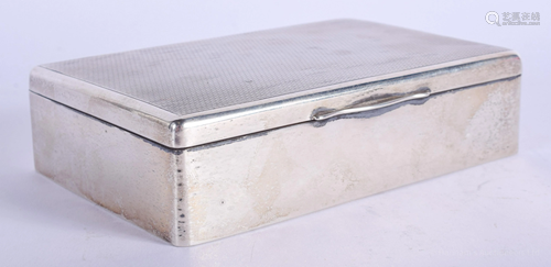 A 1920S SILVER CIGARETTE BOX. Chester 192…