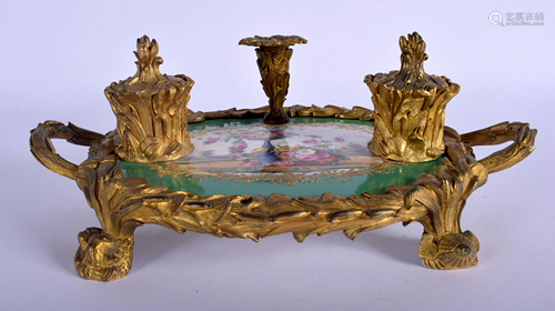 AN EARLY 19TH CENTURY FRENCH ORMOLU …