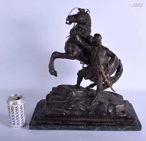 A LARGE 19TH CENTURY FRENCH SPELTER FI…