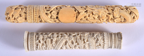 A 19TH CENTURY CHINESE CARVED BONE NEE…