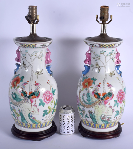 A LARGE PAIR OF 1960S CHINESE PORCELAIN VASES …