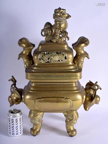 A LARGE 19TH CENTURY CHINESE BRONZE …