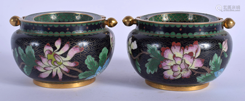 A PAIR OF 1950S CHINESE CLOISONNÉ ENAM…