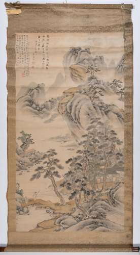 A Large Chinese School Landscape Painting