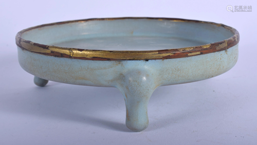 A CHINESE PALE BLUE SUNG STYLE BRONZE MOUN…