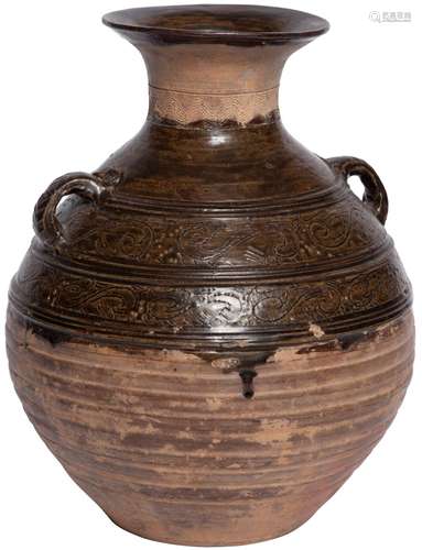 Chinese Glazed Pottery Jar