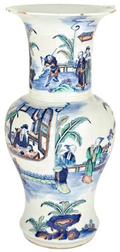 A Large Chinese Doucai Porcelain Vase