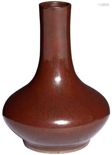 Chinese Brown Glazed Bottle Vase