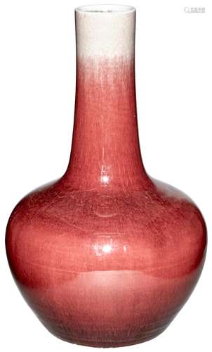 A Chinese Oxblood 'Langyao' Vase