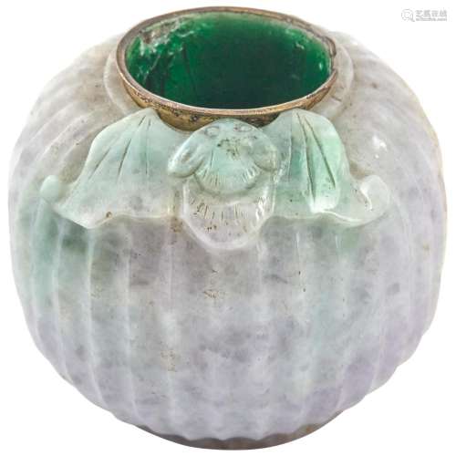 A Chinese Jadeite Water Coupe