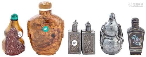 Five Chinese Snuff Bottles