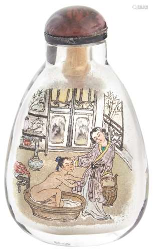 Chinese Inside-Painted Glass Snuff Bottle