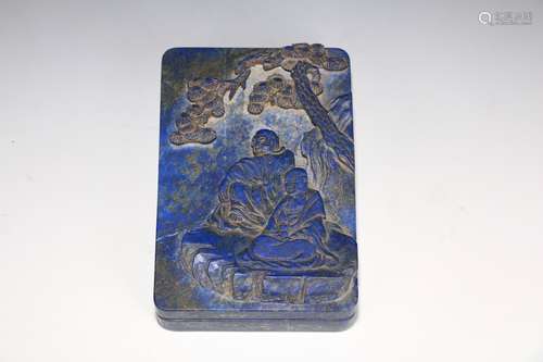 Chinese Qing Dynasty Lapis Lazuli Inkstone