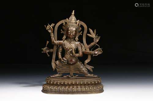 Chinese 18Th Century Bronze Buddha Ornament