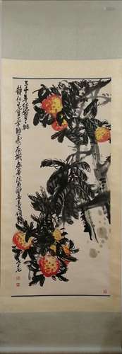 Chinese Wu Changshuo'S Painting