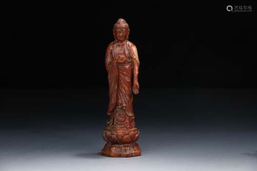 Chinese Hetian Jade Buddha Statue