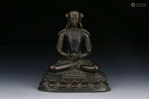 Chinese Old Collections Bronze Buddha Ornament