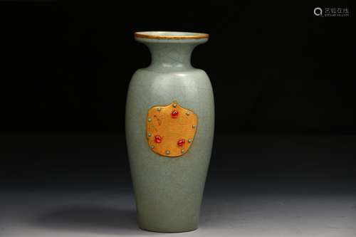 Chinese Ru Kiln Porcelain Bottle In Song Dynasty