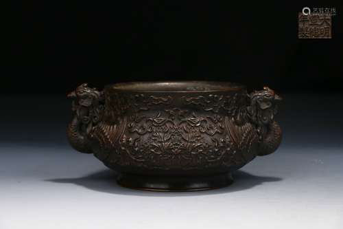 Chinese Ming Dynasty Xuande Bronze Furnace